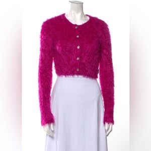 UNIF Pink Fuzzy Sweater